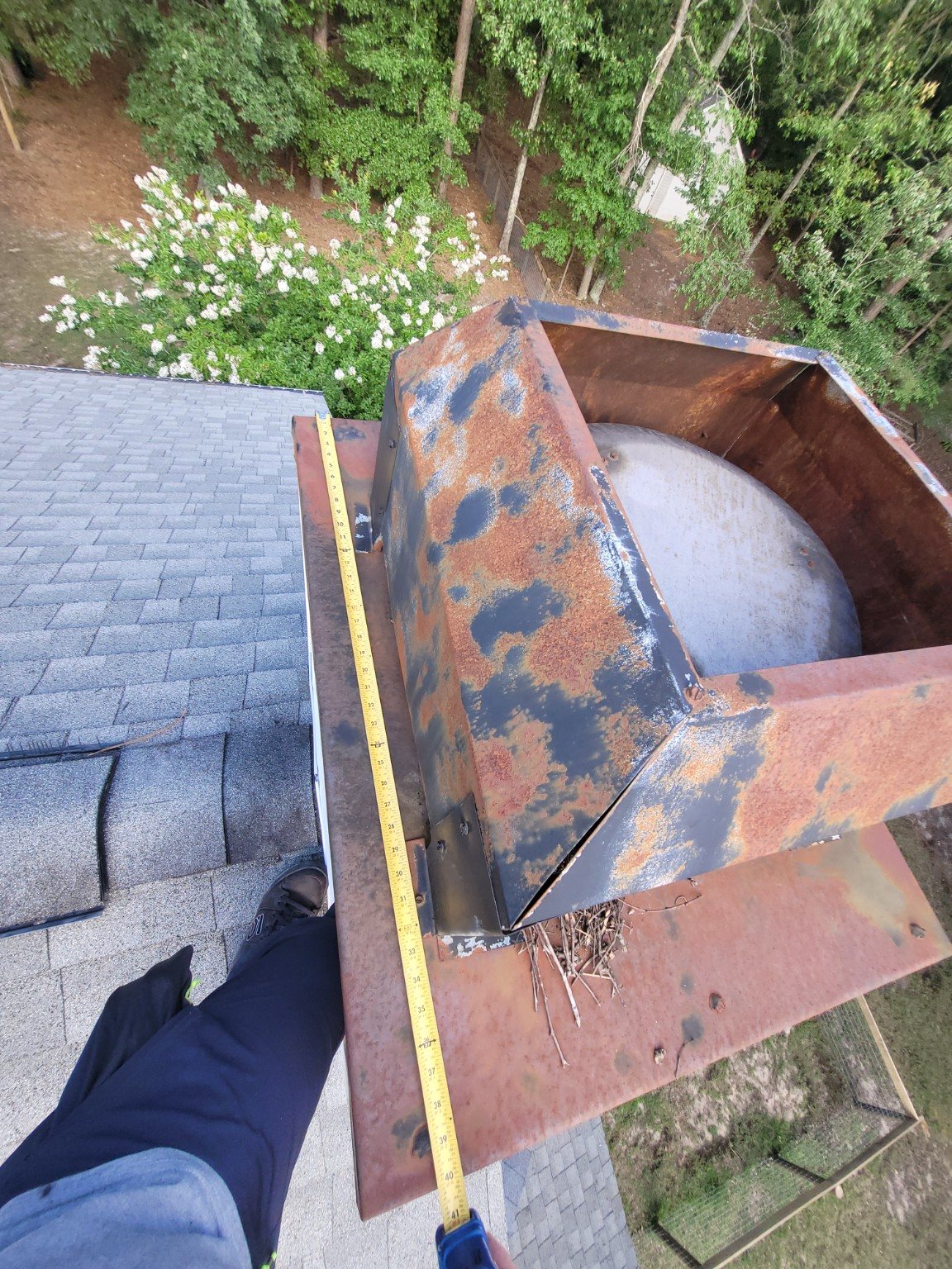 Savannah River Chimney Sweeps completing chimney masonry work